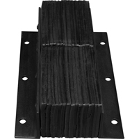 Laminated Dock Bumpers, Vertical, Rubber, 11" W x 9" D x 20" H Maritime Industrial Rubber