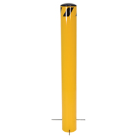 Bornes &agrave; couler, Acier, 36-1/2" h x 5-9/16" la, Jaune Maritime Industrial Rubber