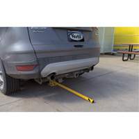 Butoirs repliables, Acier, 42" h x 1-3/4" la, Jaune Maritime Industrial Rubber