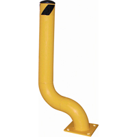 Borne d&eacute;sax&eacute;e, Acier, 36-1/8" h x 8" la, Jaune Maritime Industrial Rubber