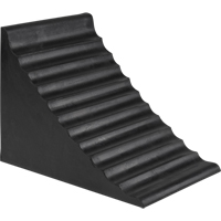 Cale de roue, 9-7/8" x 7-1/8" x 7-1/2", Noir Maritime Industrial Rubber