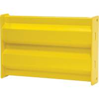 Industrial Safety Guard Rail, Steel, 19" L x 12" H, Safety Yellow Maritime Industrial Rubber