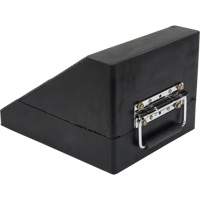 Cale de roue, 10-5/8" x 8-5/8 x 7", Noir Maritime Industrial Rubber