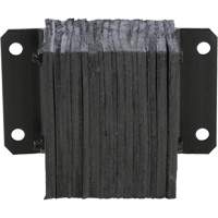 Laminated Dock Bumper, Horizontal, Rubber, 12" W x 6" D x 10" H Maritime Industrial Rubber