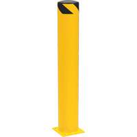 Bornes de s&eacute;curit&eacute; tubulaire, Acier, 42" h x 6-5/8" la, Jaune Maritime Industrial Rubber