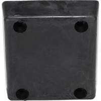 Molded Dock Bumper, Reinforced Rubber, 12" W x 4" D x 13" H Maritime Industrial Rubber