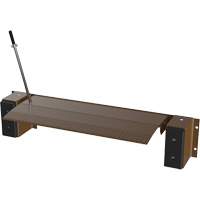 Niveleur de quai m&eacute;canique Edge-O-Dock, 93" la, 66" Largeur de la plateforme, 29" Port&eacute;e Maritime Industrial Rubber