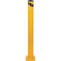 Butoir, Acier, 48" h x 4-1/2" la, Jaune Maritime Industrial Rubber