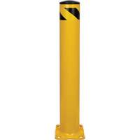 Butoir de s&eacute;curit&eacute;, Acier, 36" h x 5-1/2" la, Jaune Maritime Industrial Rubber