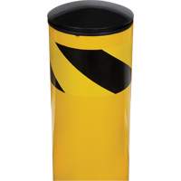 Butoir de s&eacute;curit&eacute;, Acier, 36" h x 5-1/2" la, Jaune Maritime Industrial Rubber