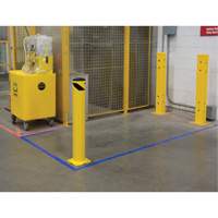 Butoir de s&eacute;curit&eacute;, Acier, 36" h x 5-1/2" la, Jaune Maritime Industrial Rubber