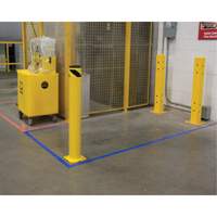 Butoir de s&eacute;curit&eacute;, Acier, 42" h x 5-1/2" la, Jaune Maritime Industrial Rubber