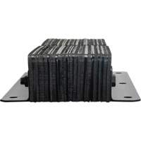Laminated Dock Bumpers, Vertical, Rubber, 11" W x 4" D x 24" H Maritime Industrial Rubber