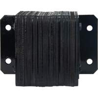 Laminated Dock Bumpers, Horizontal, Rubber, 12" W x 4" D x 10" H Maritime Industrial Rubber
