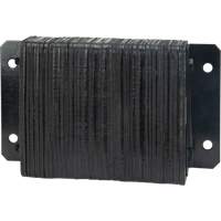 Laminated Dock Bumpers, Horizontal, Rubber, 18" W x 4" D x 12" H Maritime Industrial Rubber