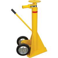 100,000 lbs. Static Capacity Ratchet Trailer Jack, 20 tons Lift Capacity Maritime Industrial Rubber