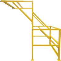 Barri&egrave;re de s&eacute;curit&eacute; pour mezzanine, 70" lo x 77" ha, 78" &eacute;lev&eacute;e, Jaune Maritime Industrial Rubber