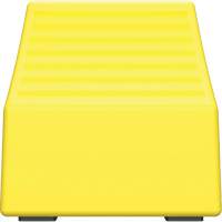 Cale de roue ultra-robuste pour l'exploitation mini&egrave;re Checkers Safety, PEHD, Jaune, 14-1/2" la x 17-1/2" p x 16" h Maritime Industrial Rubber
