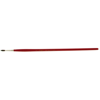 Pinceau de forme ronde pour marquage, Largeur de la brosse de 9/64", Soie de chameau, Manche &agrave; Bois Maritime Industrial Rubber