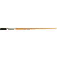 Pinceau une passe, Largeur de la brosse de 1/4", Soie de bœuf, Manche &agrave; Bois Maritime Industrial Rubber