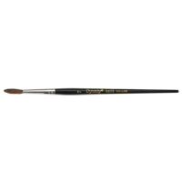 Pinceau pointu &agrave; soies noires pour artiste, Largeur de la brosse de 4 mm, Soie de chameau, Manche &agrave; Bois Maritime Industrial Rubber