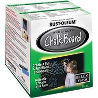 Chalk Board Paint, 877 ml, Can, Black Maritime Industrial Rubber