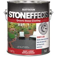 Stoneffects Quartz Stone Coating, 3.78 L, Water-Based, Textured, Grey Maritime Industrial Rubber