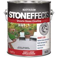 Stoneffects Quartz Stone Coating, 3.78 L, Water-Based, Textured, Grey Maritime Industrial Rubber