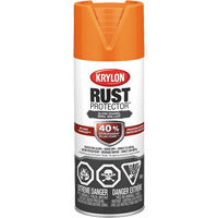 Rust Protector&reg; Enamel Paint, Orange, Gloss, 12 oz., Aerosol Can Maritime Industrial Rubber