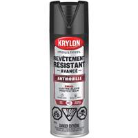 Tough Coat&reg; Advanced Paint with Rust Barrier Technology, Black, High-Gloss, 425 g, Aerosol Can Maritime Industrial Rubber