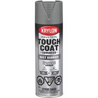Tough Coat&reg; Advanced Paint with Rust Barrier Technology, Grey Primer, Ultra-Flat, 425 g, Aerosol Can Maritime Industrial Rubber
