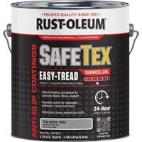 SafeTex&reg; Easy-Tread Acrylic Coating, 1 gal., Water-Based, Flat Finish/Textured, Grey Maritime Industrial Rubber