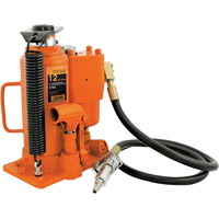 370A Bottle Jack, 12 tons, Air Hydraulic, 19-1/2" Raised Height Maritime Industrial Rubber