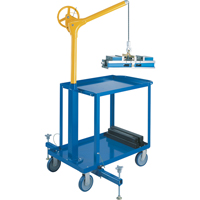 Hauts crochets &eacute;l&eacute;vateurs industriels avec chariot mobile, Capacit&eacute; 500 lb (0,25 tonne) Maritime Industrial Rubber
