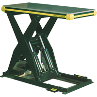 Hydraulic Backsaver Scissor Lift Table, Steel, 24" W x 48" L, 4000 lbs. Capacity Maritime Industrial Rubber