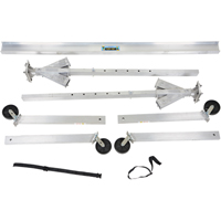Adjustable Aluminum Gantry Crane, 8' L, 2000 lbs. (1 tons) Capacity Maritime Industrial Rubber