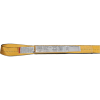 &eacute;lingues de levage en nylon, Pli Simple, Oeillet double, Type 3, 3" la x 3' lo, Limite de charge verticale 4700 lb Maritime Industrial Rubber