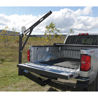 Hitch Mounted Truck Jib Crane, 600 lbs. (0.3 tons) Capacity, 84-5/8" Max. Clearance Maritime Industrial Rubber