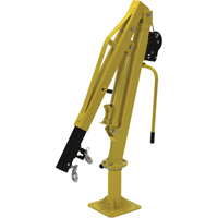 Winch Operated Truck Jib Crane, 500 lbs. (0.25 tons) Capacity, 102' Max. Clearance Maritime Industrial Rubber