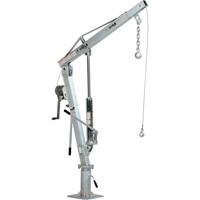 Winch Operated Truck Jib Crane, 500 lbs. (0.25 tons) Capacity, 99" Max. Clearance Maritime Industrial Rubber