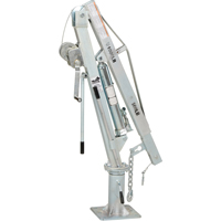 Winch Operated Truck Jib Crane, 500 lbs. (0.25 tons) Capacity, 99" Max. Clearance Maritime Industrial Rubber