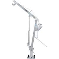 Winch Operated Truck Jib Crane, 1000 lbs. (0.5 tons) Capacity, 97" Max. Clearance Maritime Industrial Rubber