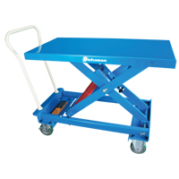 MobiLeveler&reg; Mobile Self-Levelling Scissor Lift Work Table, 27-3/5" L x 17-4/5" W, Steel, 220 lbs. Capacity Maritime Industrial Rubber