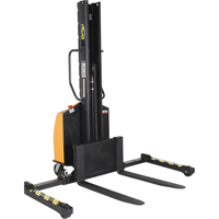 Gerbeur motoris&eacute; avec m&acirc;t &eacute;troit, Fonctionnement &eacute;lectrique, Capacit&eacute; 1500 lb, Lev&eacute;e max 63" Maritime Industrial Rubber