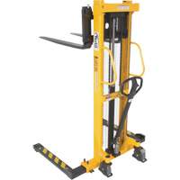 Gerbeur hydraulique manuel, Fonctionnement Pompe manuelle, Capacit&eacute; 2000 lb, Lev&eacute;e max 63" Maritime Industrial Rubber