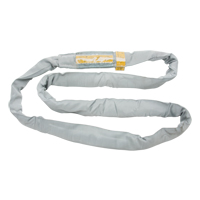 &eacute;lingue de levage en polyester ronde, Gris, 4" la x 6' lo, 32000 lb Charge verticale Maritime Industrial Rubber