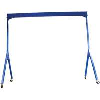 Adjustable Steel Gantry Crane, 20' L, 8000 lbs. (4 tons) Capacity Maritime Industrial Rubber