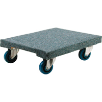 Wood Dollies - Heavy-Duty, Rubber Wheels, 1400 lbs. Capacity, 18" W x 24" D x 7" H Maritime Industrial Rubber