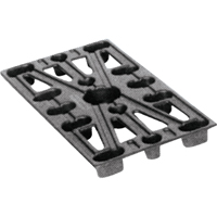 Palettes en plastique, Acc&egrave;s de Quatre c&ocirc;t&eacute;s, 24" lo x 12" la x 1-1/2" h Maritime Industrial Rubber