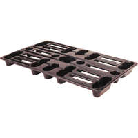 Palettes en plastique, Acc&egrave;s de Quatre c&ocirc;t&eacute;s, 24" lo x 15" la x 1-1/2" h Maritime Industrial Rubber